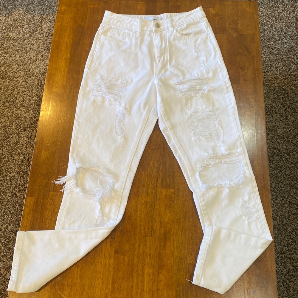 White, VERVET, Ripped Jeans, Worn Twice